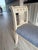 Late 19th Century Late 19th Century French Directoire Style Painted Bench With Light Blue Upholstery For Sale - Image 5 of 10