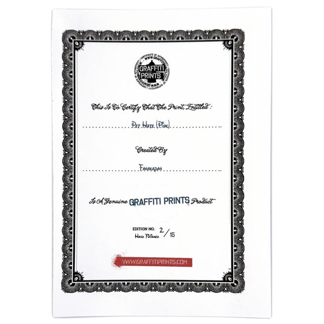 Fanakapan, Pet Hate (Pink), Framed Hand Finished Screen Print, 2020 For Sale - Image 4 of 4