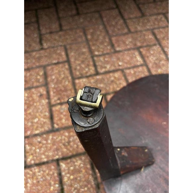 Georgian Mahogany Brass Banded Wine Cooler on Stand For Sale - Image 12 of 13