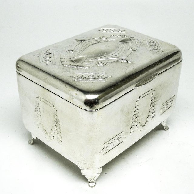 Art Nouveau Polish Sugar Bowl from Bracia Henneberg, 1890s For Sale - Image 3 of 14