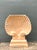 This vintage eco-plaster clam shell console pedestal has a sculptural shell form and a softly textured plaster finish. Its...