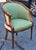 Late 20th Century Late 20th Century Italian Regency Style Walnut and Upholstered Barrel Back Chair For Sale - Image 5 of 9