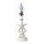 Vintage Coastal White Stacked Starfish Table Lamp With Starfish Finial For Sale