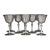 Made in Italy El De Uberti Mid-Century Silver Plated Goblets - Set of 8 For Sale