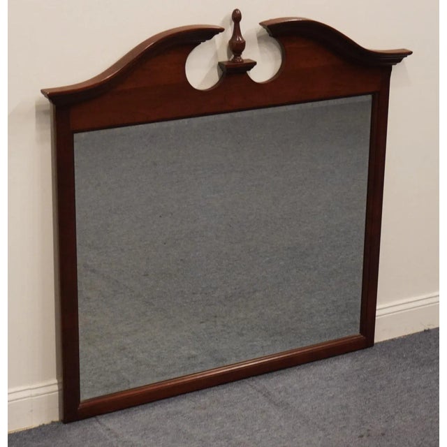Traditional Universal Furniture Cherry Traditional Style 49" Pediment Dresser / Wall Mirror 690-446 For Sale - Image 3 of 8