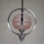 Metal Art Deco Pendant Lamp with Glass Shade and Chrome Frame, 1930s For Sale - Image 7 of 18