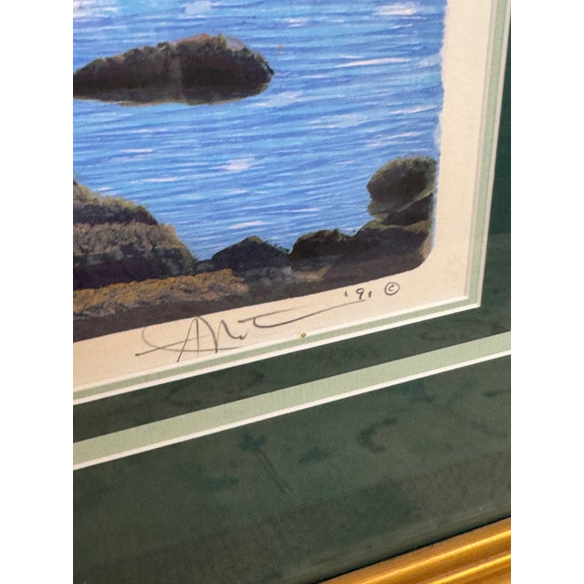 1990s Gordon Mortensen Tonto Creek II Woodblock Print, Signed For Sale - Image 5 of 12