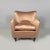 Italian mid-century modern armchairs in wood and pink and beige silk, 1940s Pair of armchairs upholstered in pink-beige...