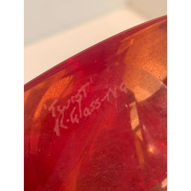 A wonderful hand blown art glass sculpture from Teign Valley Glass in England. The shop has been around since the early...