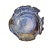 Blue 1990s Rare Earth Pottery Fish Bowl 12”d Blue Tropical Large Serving Dish Handmade For Sale - Image 8 of 9