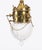 Antique Edwardian Brass & Cut Crystal Ceiling Lights, 1900, Set of 2 For Sale - Image 5 of 16
