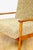 Vintage Wood Lounge Chair with Olive Green Long Pile Upholstery, 1970 For Sale - Image 4 of 13