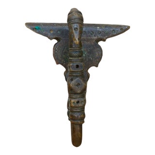 Ancient Patinated Bronze Indian Hook For Sale