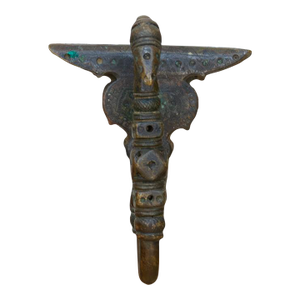 Ancient Patinated Bronze Indian Hook