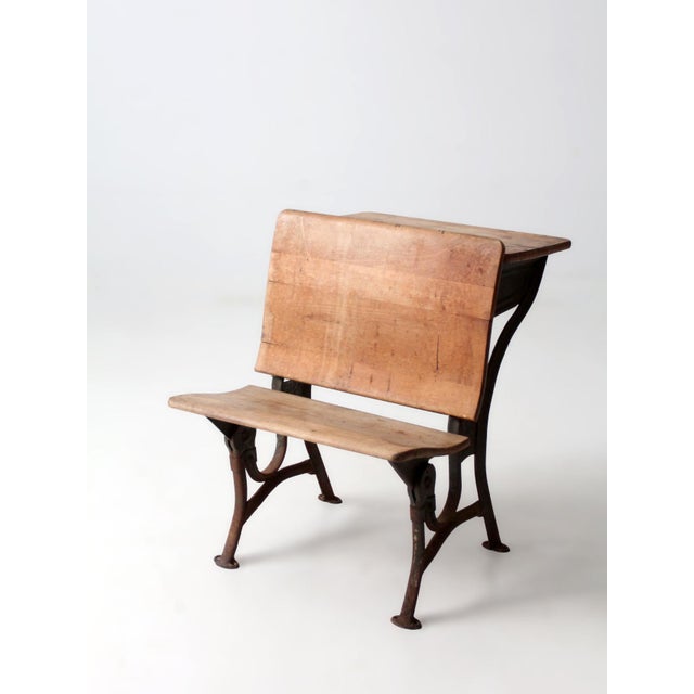 Antique American Seating Co School Desk For Sale - Image 9 of 13