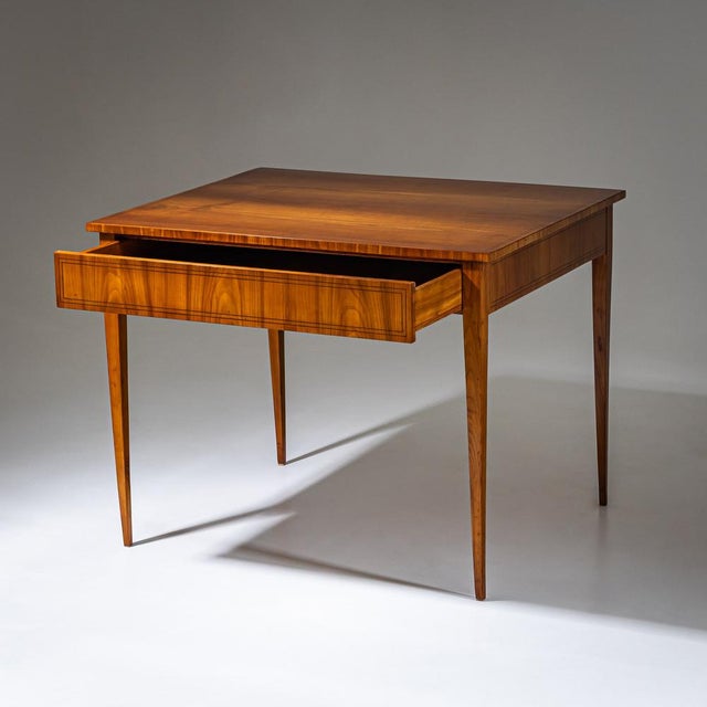 Biedermeier Table in Cherrywood, 1820 For Sale - Image 6 of 10