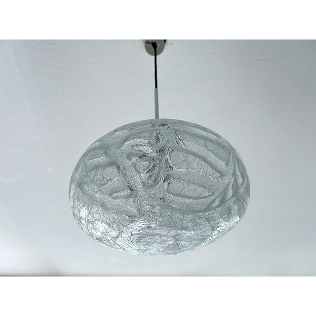 Mid-Century Modern Vintage Murano Glass Pendant Light from Doria, 1970s For Sale - Image 3 of 17