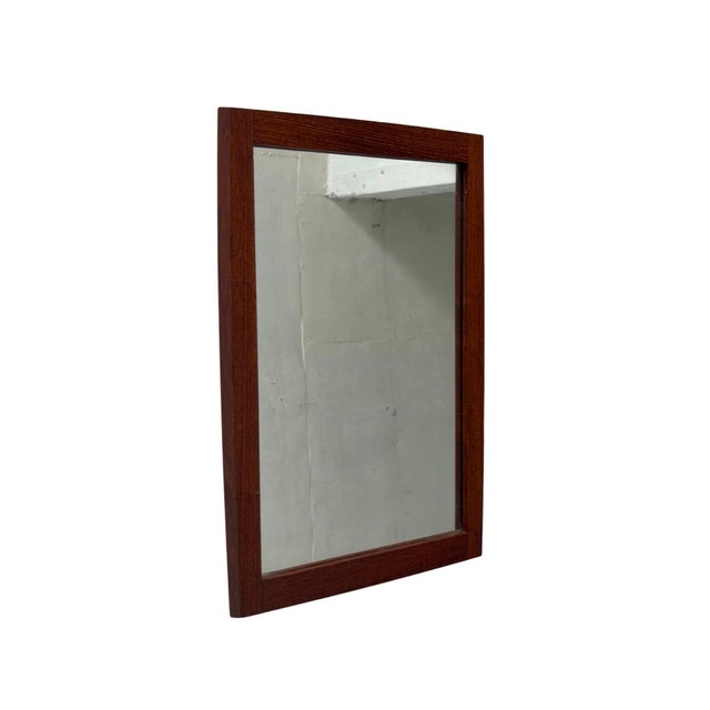 1960s Small Teak Mirror, 1960s For Sale - Image 5 of 5