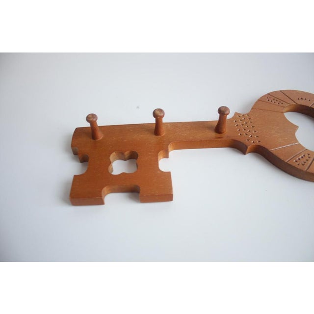 Vintage Wooden Wall Hanger, 1960s For Sale - Image 4 of 9