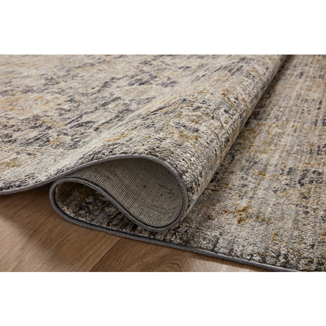 Loloi Rugs Jean Stoffer x Loloi Katherine Charcoal / Gold 2'-3" x 3'-10" Accent Rug For Sale - Image 4 of 10