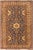 Boho Chic Super Kazak Blue/Gold Wool Rug - 3'11'' X 6'3'' For Sale - Image 10 of 10