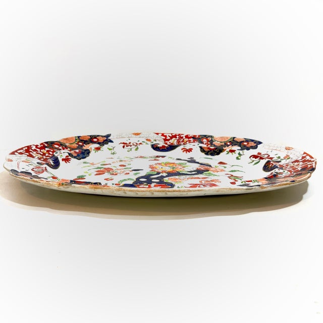 Antique Mason's Patent Ironstone "Tree Peony" Serving Platter, Circa 1820s For Sale - Image 10 of 15