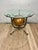 Hollywood Regency Vintage Hollywood Regency Steel, Brass & Glass Globe Side Table For Sale - Image 3 of 11