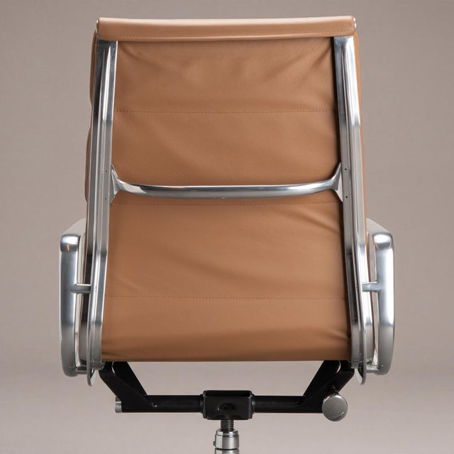 Eames Soft Pad Executive Chairs in Butterscotch Leather by Herman Miller For Sale - Image 11 of 13