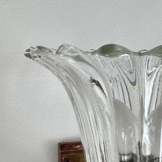 Murano Bellflower Wall Sconces by Ercole Barovier for Barovier & Toso, 1940s, Set of 2 For Sale - Image 11 of 17