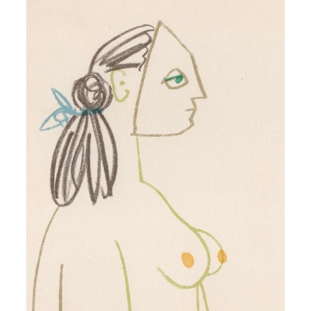 1950s Pablo Picasso, Painter and Nude Model, Lithograph, 1954 For Sale - Image 5 of 8