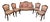 Antique Baroque Living Room Sofa and Chairs, 1930s, Set of 5 For Sale