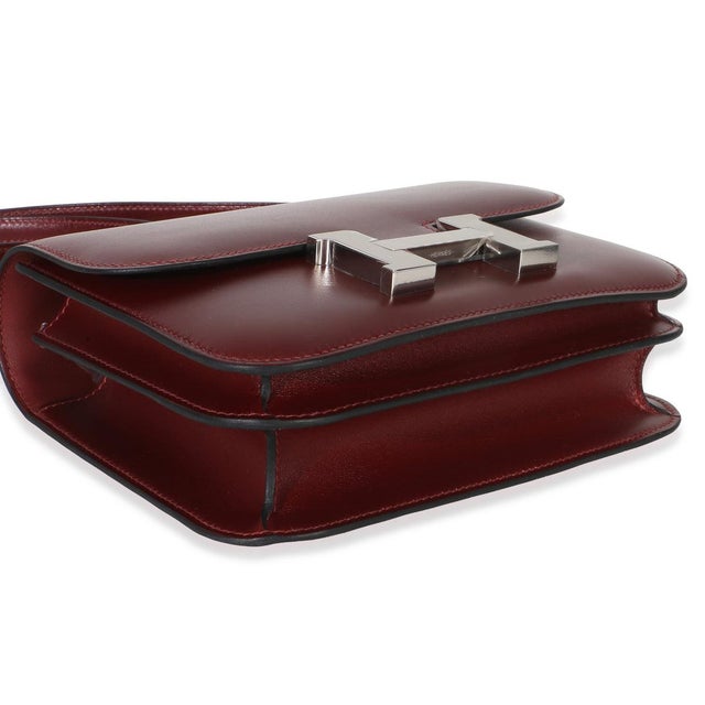 Animal Skin Rouge H Box Constance 18 PHW For Sale - Image 7 of 9
