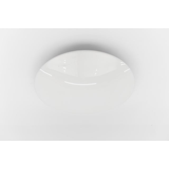 Large Opaline Glass Discus Ceiling Lamp by Limburg Bega, 1980s For Sale - Image 4 of 12