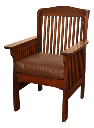 Michigan Chair Company Arts And Crafts Oak Armchair