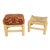 Heavy Thick Solid Chestnut Legs Rope Seats Benches Stools - A Pair For Sale