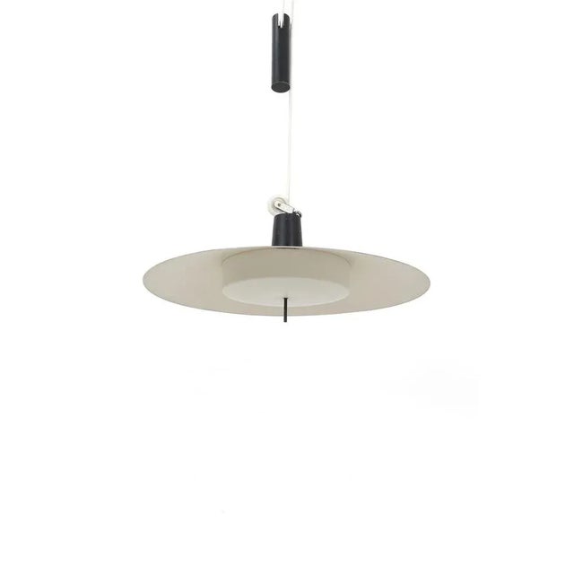 Metal Pendant Light with Counterweight For Sale - Image 3 of 9