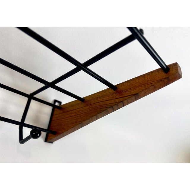 Mid-Century Modern String Teak Coat and Hat Rack, 1960s For Sale - Image 13 of 14