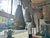 Gray Vintage Nickel Industrial Hammered Pendant Light For Sale - Image 8 of 9