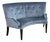 Bespoke Curved Velvet Banquette For Sale