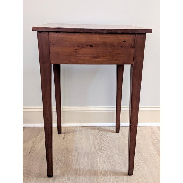 Early 19th Century Early 19th Century Southern Federal Cherry Side Table, North Carolina Piedmont For Sale - Image 5 of 12