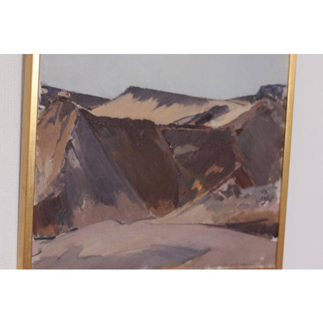 Gustav-Adolf Johansson, Cliffs, 1950s, Oil on Canvas, Framed For Sale - Image 11 of 15