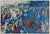 Leroy Neiman 1974 LeRoy Neiman Calendar Cover Modern Blue Poster LeRoy Neiman For Sale - Image 4 of 6