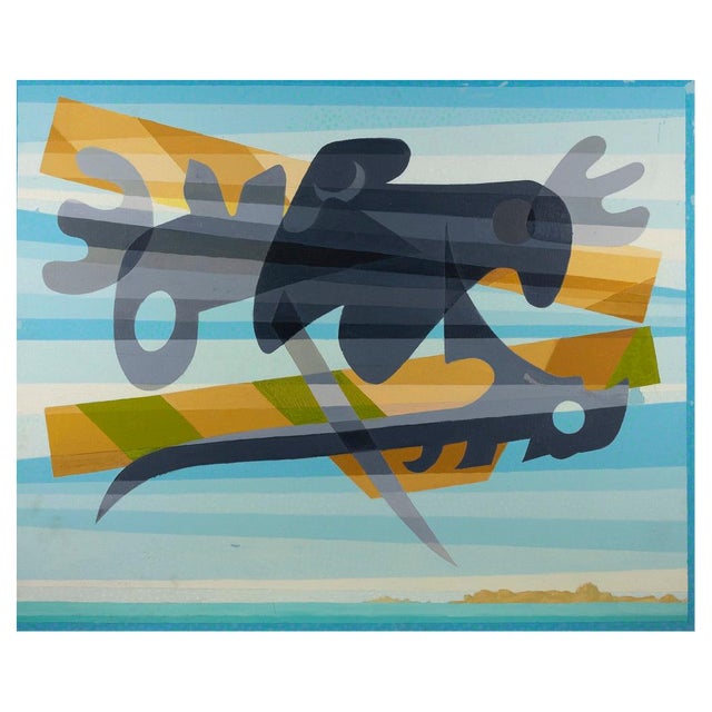 Leo Guida, The Big Sky 2, Original Oil on Canvas, 1988 For Sale