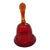 Vintage Viking Hand Made Ruby Red Glass Bell For Sale