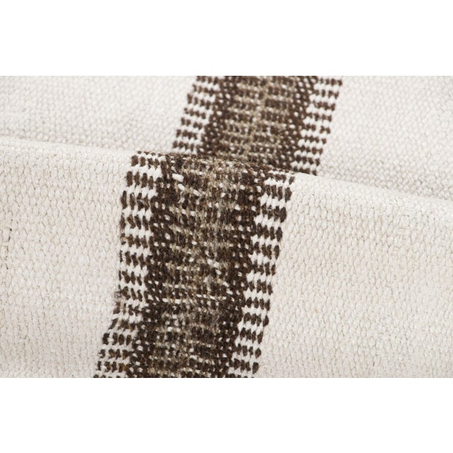 Vintage Turkish Kilim Hemp Rug With Grid Design by Rug & Kilim, 1950-1959 For Sale In New York - Image 6 of 8