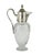 Late 19th century Victorian crystal pitcher with Sterling silver mounted collar and hinged lid, United Kingdom By: unknown...