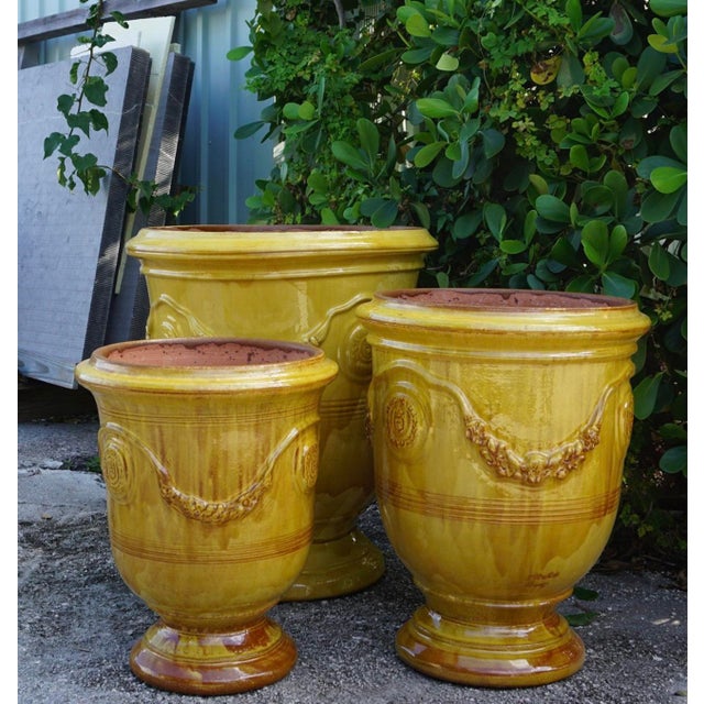 2020s One Pair Monumental French Anduze Pots by La Madeleine. For Sale - Image 5 of 5