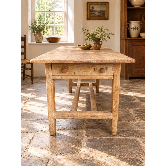 19th Century Irish Provincial Farmhouse Table For Sale - Image 10 of 10