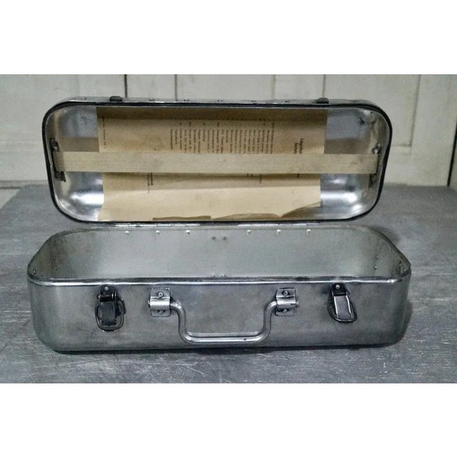 Vintage Aluminium First Aid Box, 1940s For Sale - Image 6 of 12