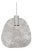 Galvanized Iron Wire Pendant, Grey, Large - Petiole Collection by Schema for Oggetti For Sale